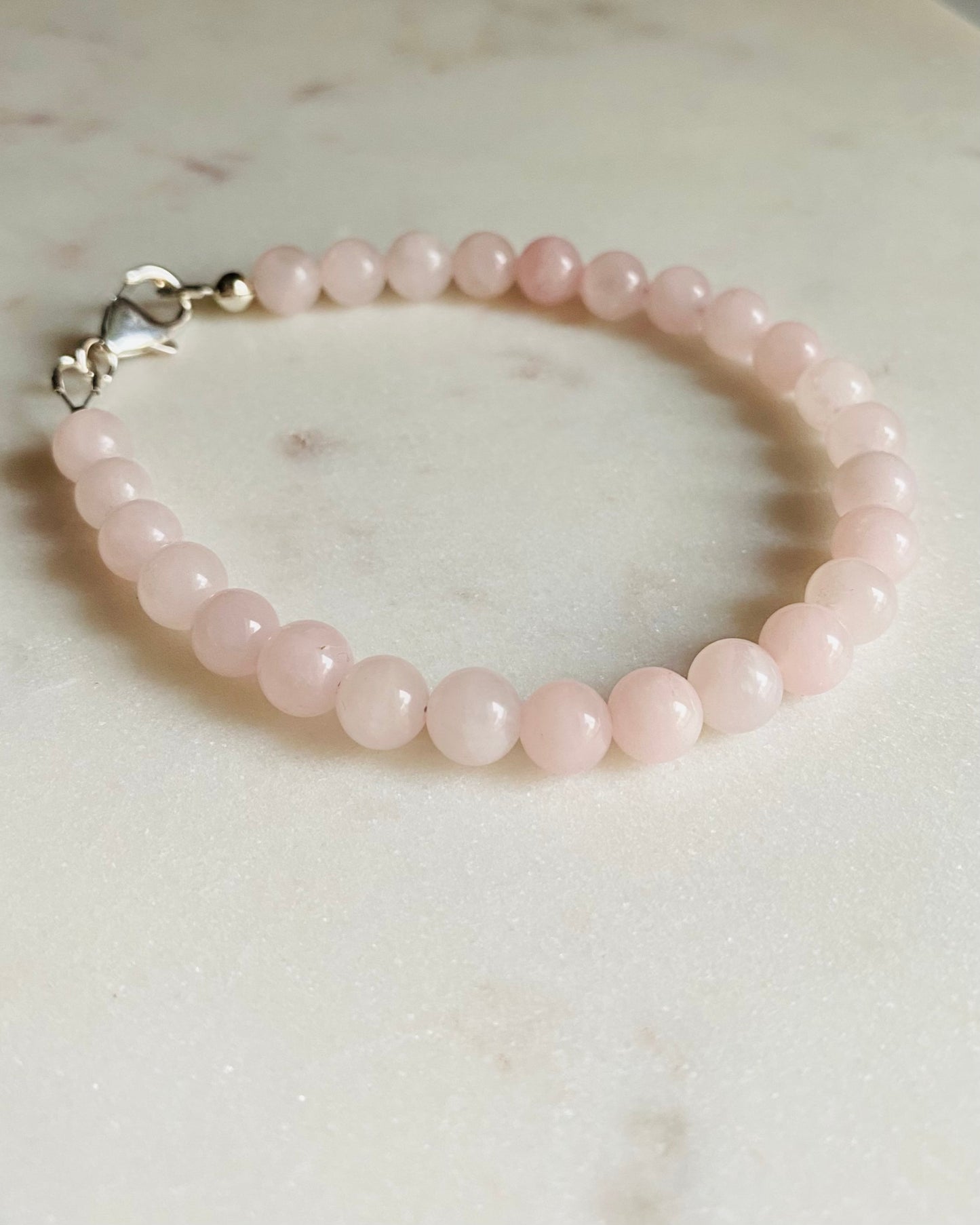 Bracelet, rose quartz