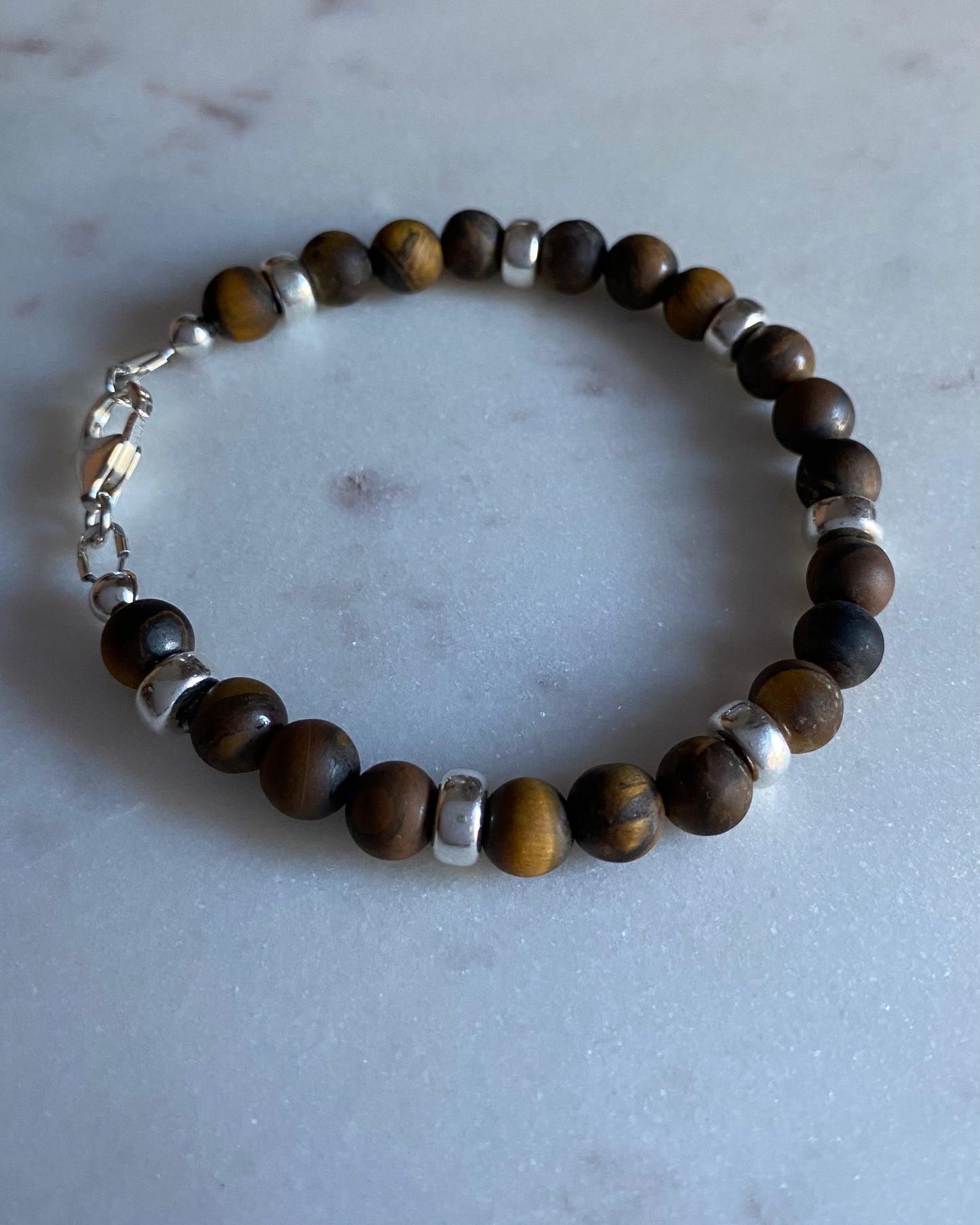 Bracelet, matt tiger's eye
