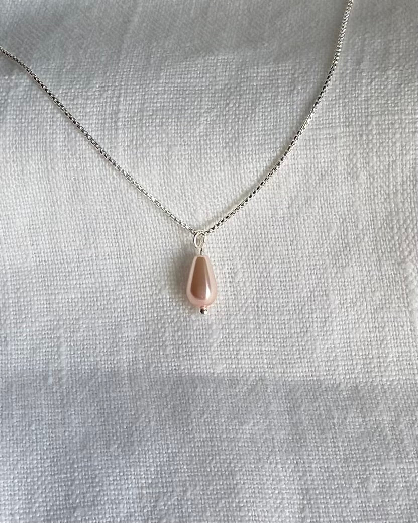 Pärlhänge och kedja i sterlingsilver